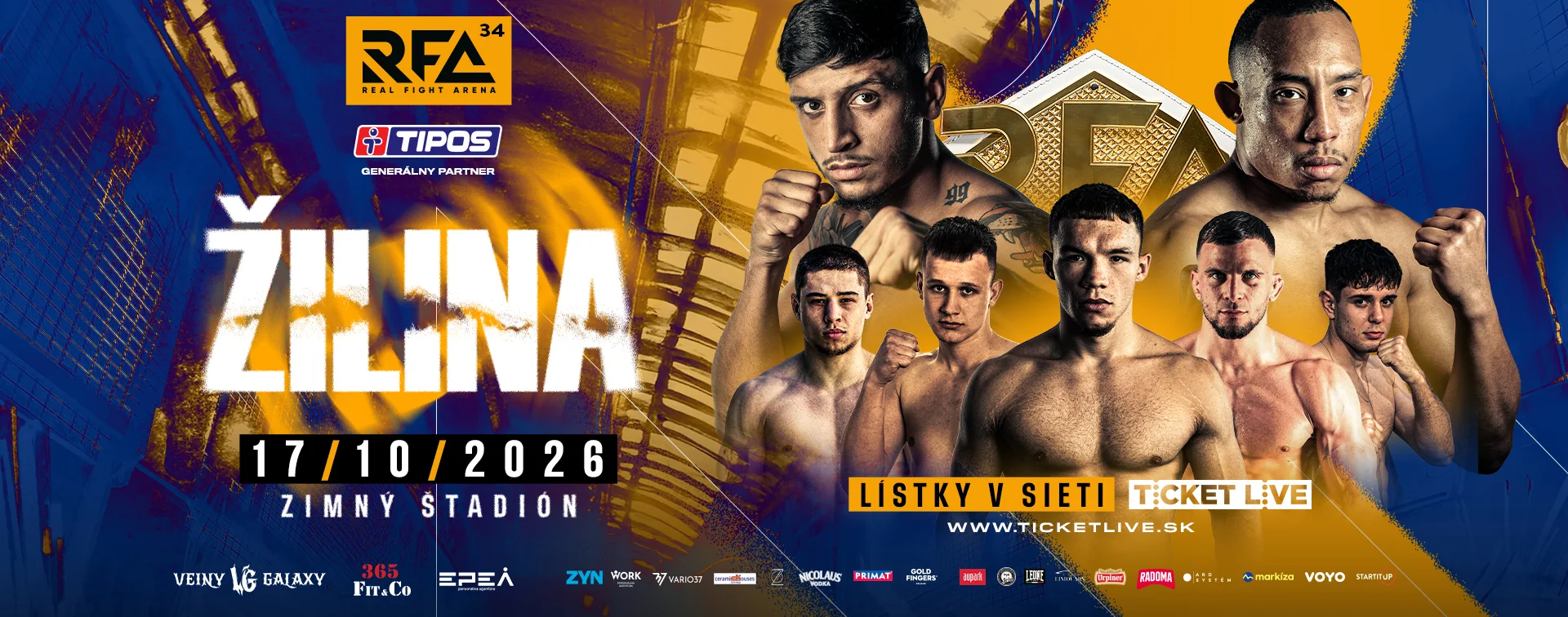 RFA 34 Žilina — 17.10.2026, Tipsport Aréna